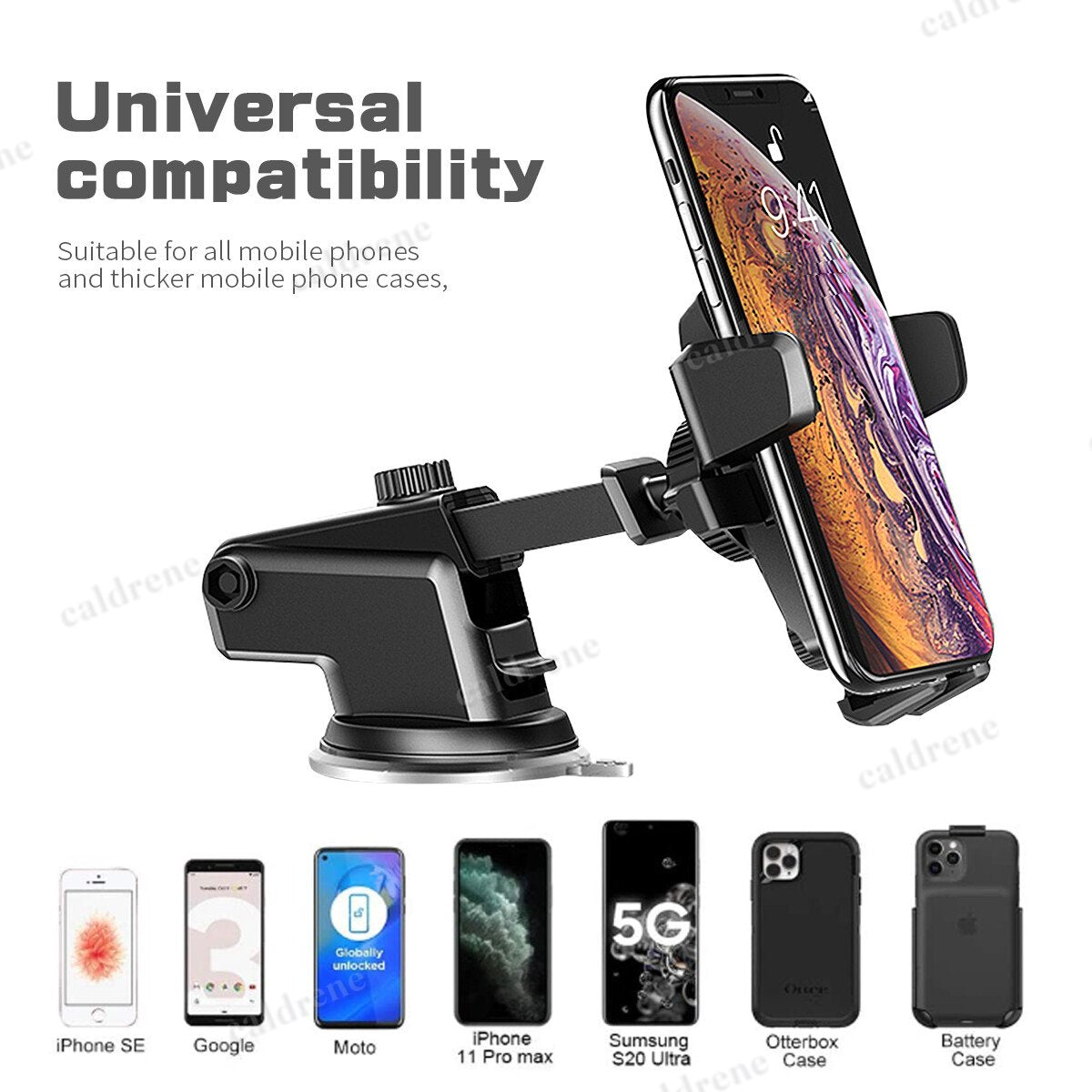 Windshield Phone Holder with Long Arm, 360° – view 7