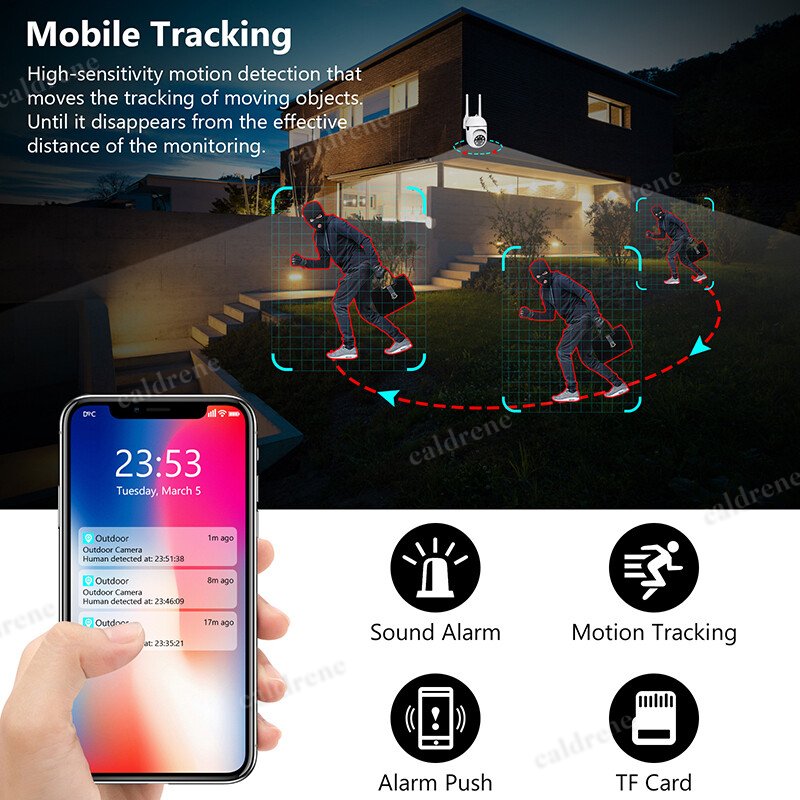 Wireless 5G WiFi Outdoor Security Camera System with Night Vision, 4 Pack – view 10