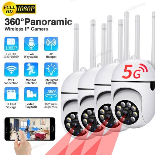 Wireless 5G WiFi Outdoor Security Camera System with Night Vision, 4 Pack – view 3