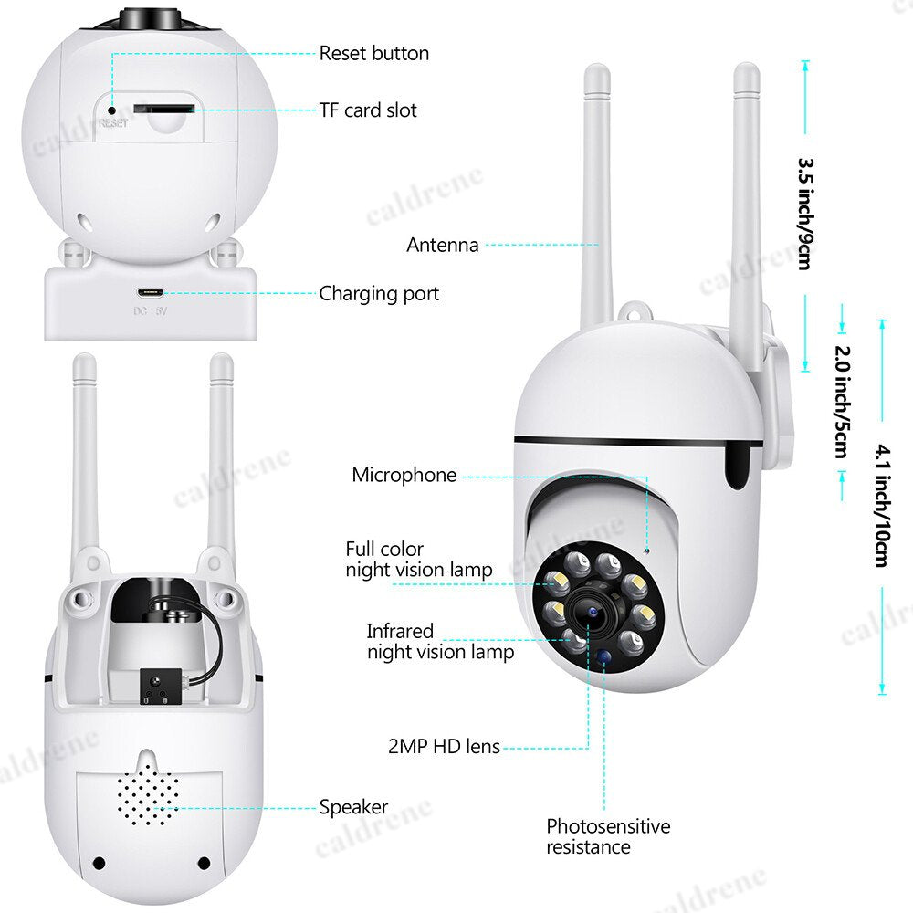 Wireless 5G WiFi Outdoor Security Camera System with Night Vision, 4 Pack – view 8
