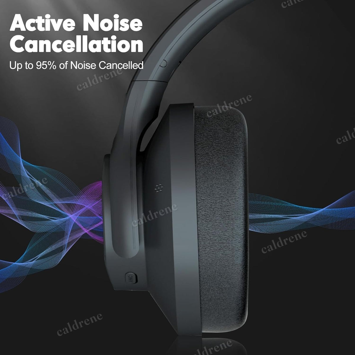 Wireless Bluetooth 5.3 Over Ear Noise Cancelling Headphones – view 2