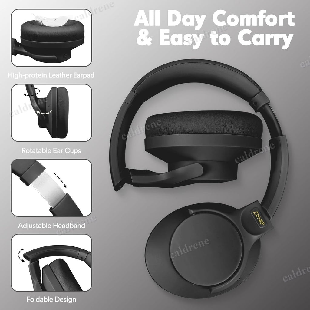 Wireless Bluetooth 5.3 Over Ear Noise Cancelling Headphones – view 5