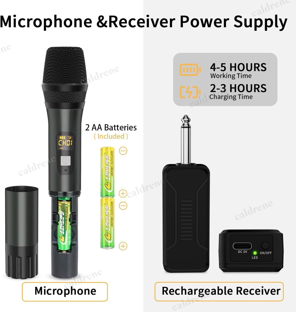Wireless Dual Handheld Karaoke Microphones – view 4