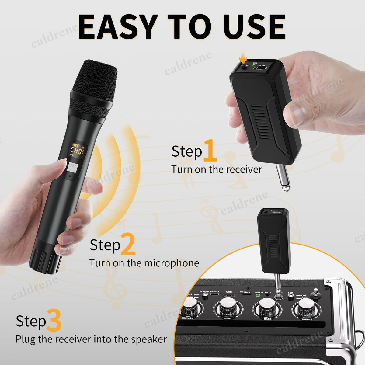 Wireless Dual Handheld Karaoke Microphones – view 5