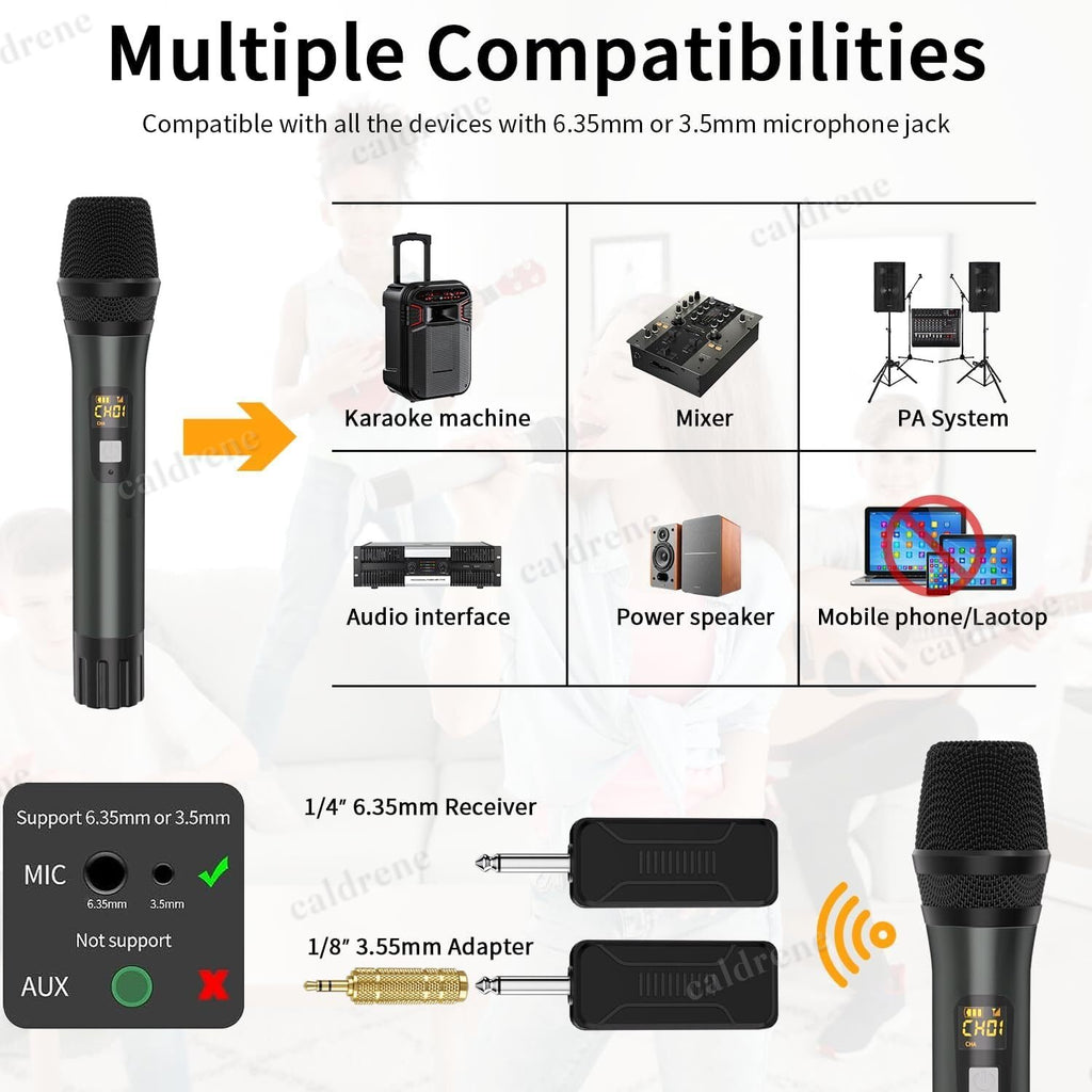 Wireless Dual Handheld Karaoke Microphones – view 6