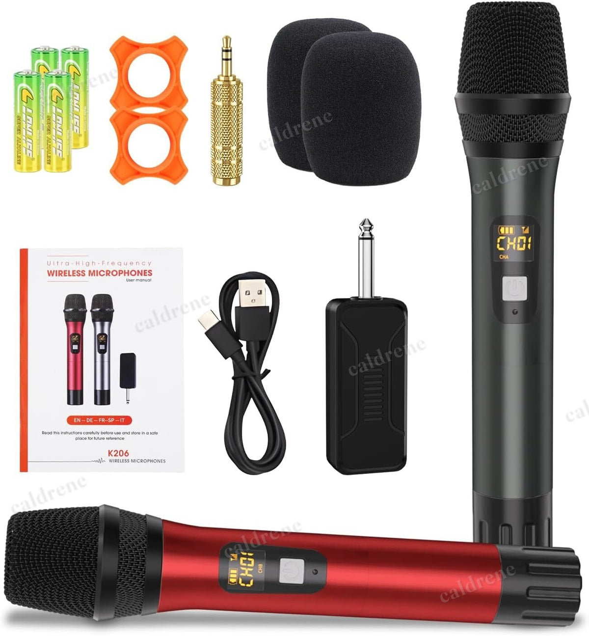 Wireless Dual Handheld Karaoke Microphones – view 7
