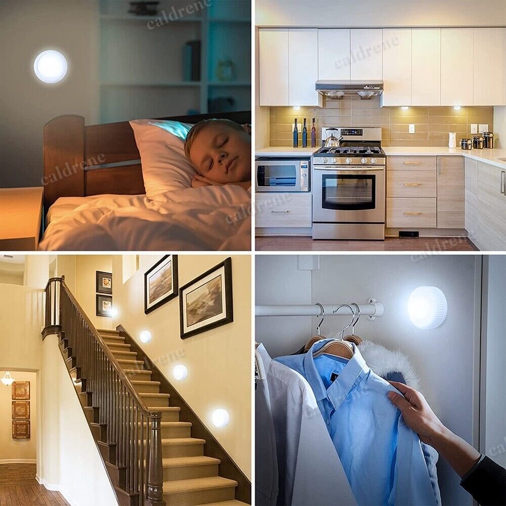 Wireless RGB LED Puck Tap Lights, 6 Pack – view 7