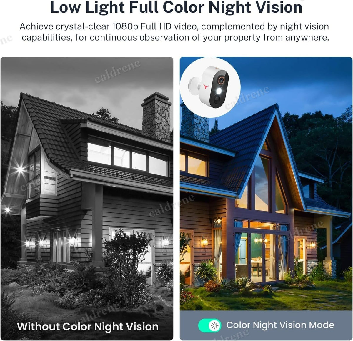 Wireless WiFi Security Camera System Night Vision Outdoor, 2 Pack – view 5