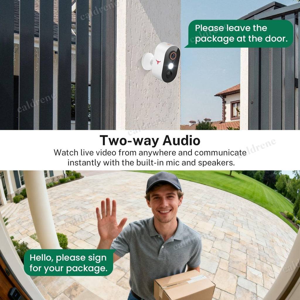 Wireless WiFi Security Camera System Night Vision Outdoor, 2 Pack – view 6