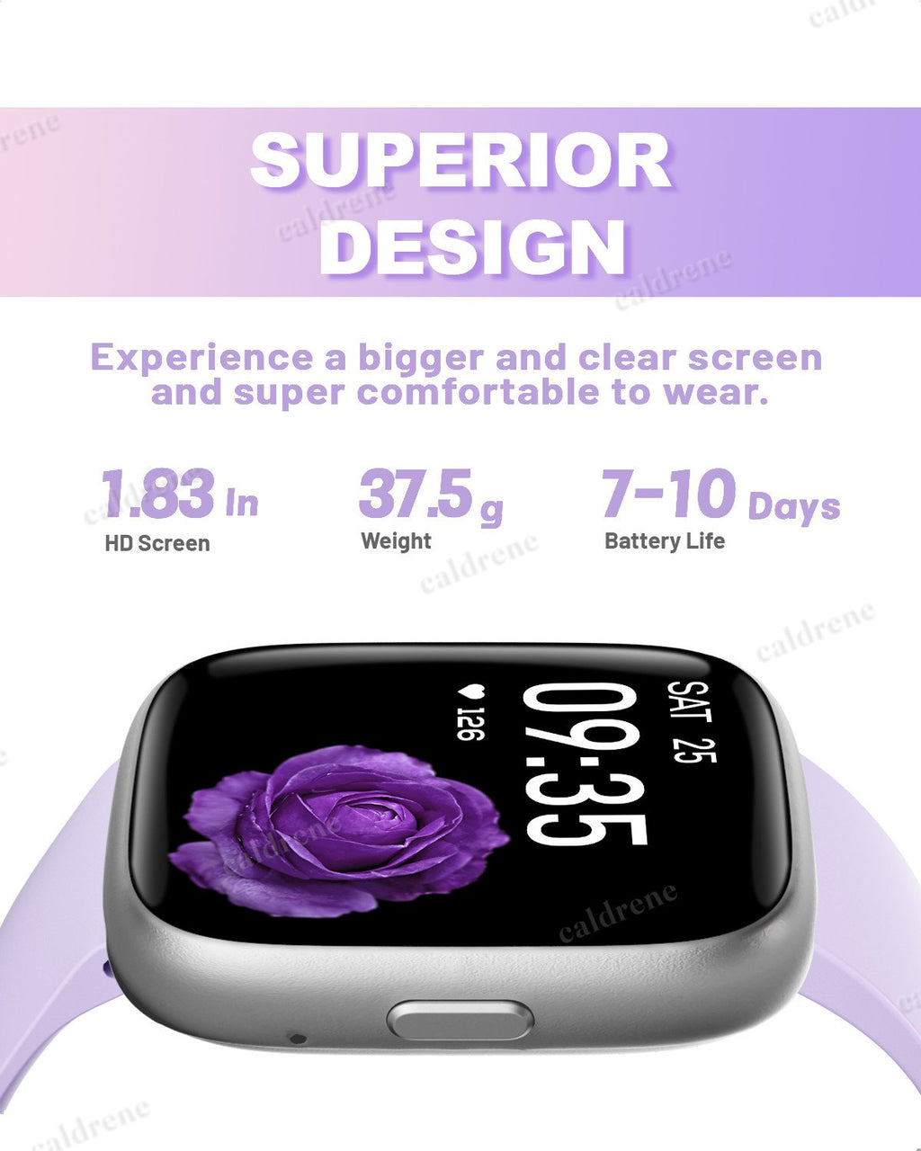 Women's 1.83-Inch Waterproof Smart Watch for iOS and Android – view 5
