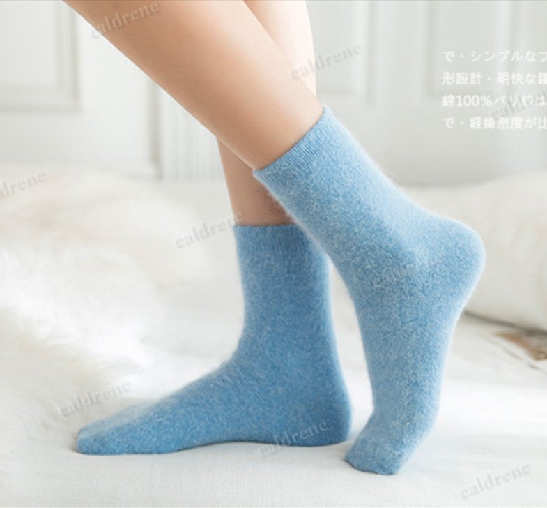 Women's Warm Thick Wool Blend Crew Socks, 5 Pack – view 4