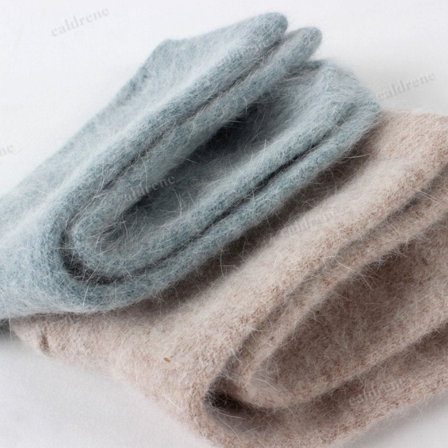 Women's Warm Thick Wool Blend Crew Socks, 5 Pack – view 8