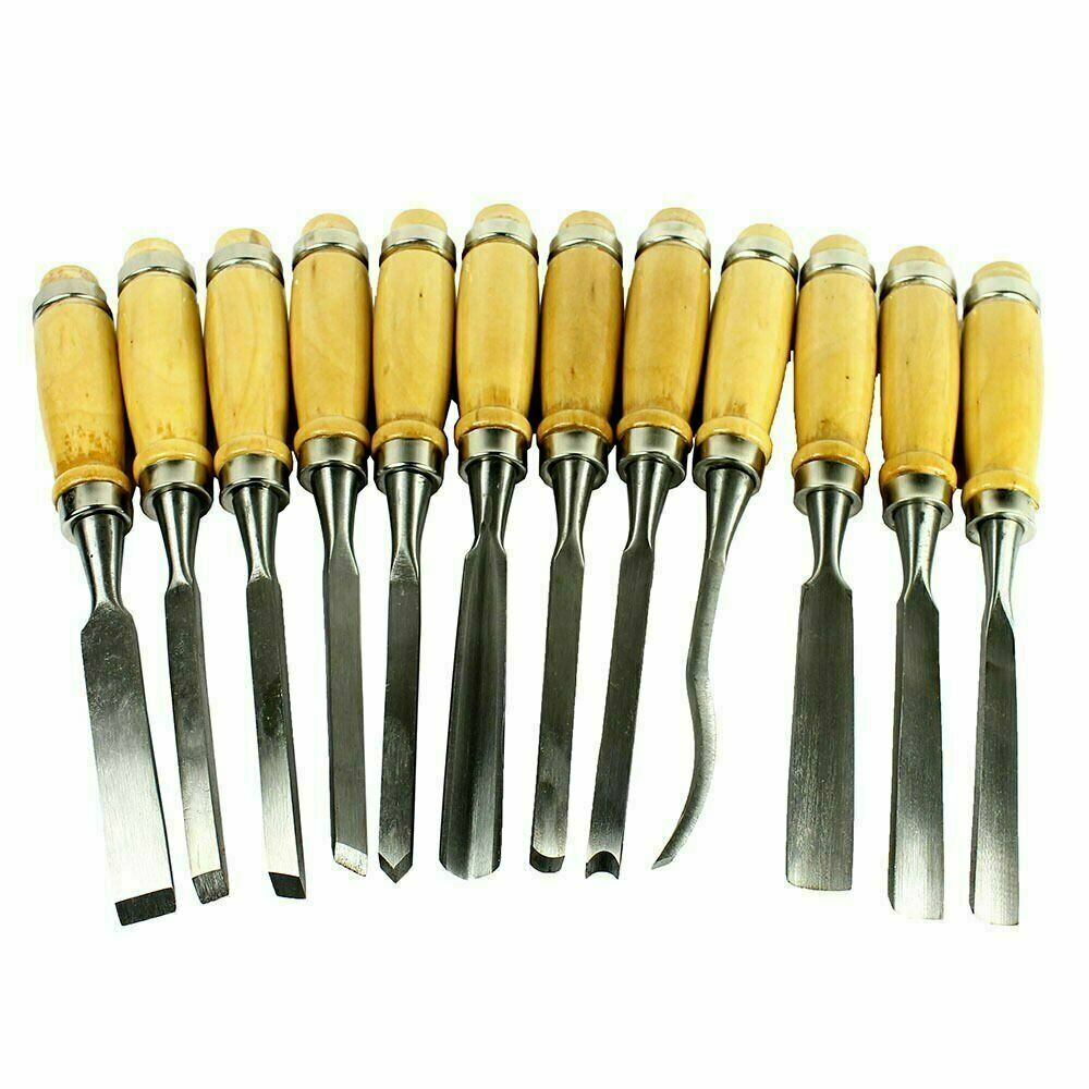 Wood Carving Chisel Set, 12 Pieces