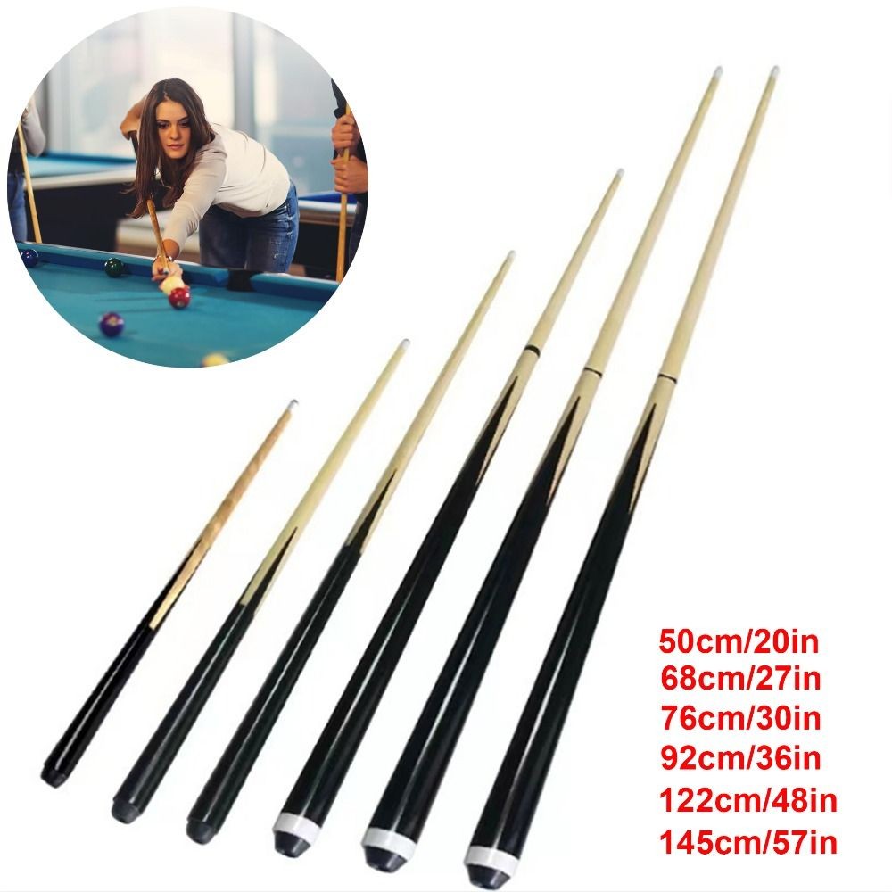 Wood Pool Cue Stick for All Ages - Multiple Sizes