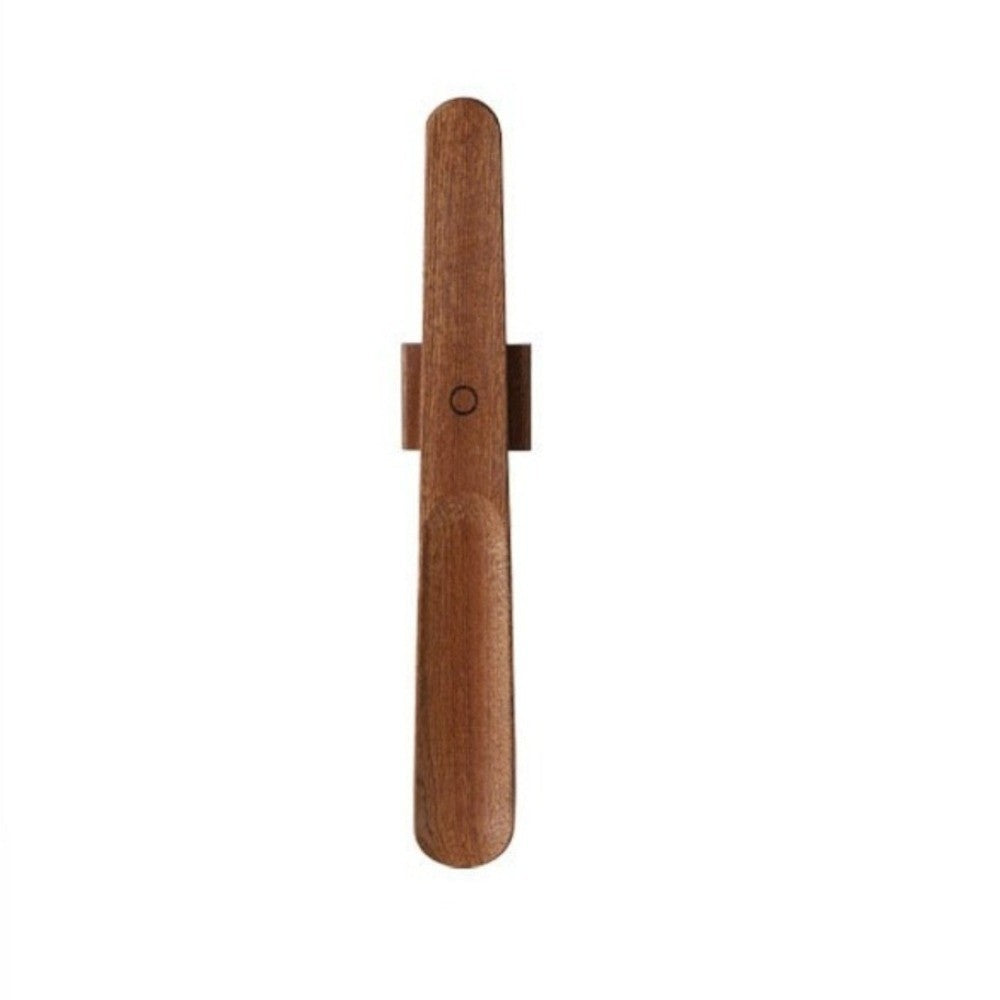 Wooden Handle Magnetic Shoehorn for Easy Shoe Wearing – 30cm-Coffee