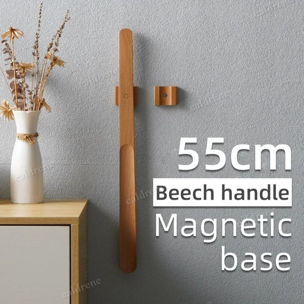 Wooden Handle Magnetic Shoehorn for Easy Shoe Wearing – view 4