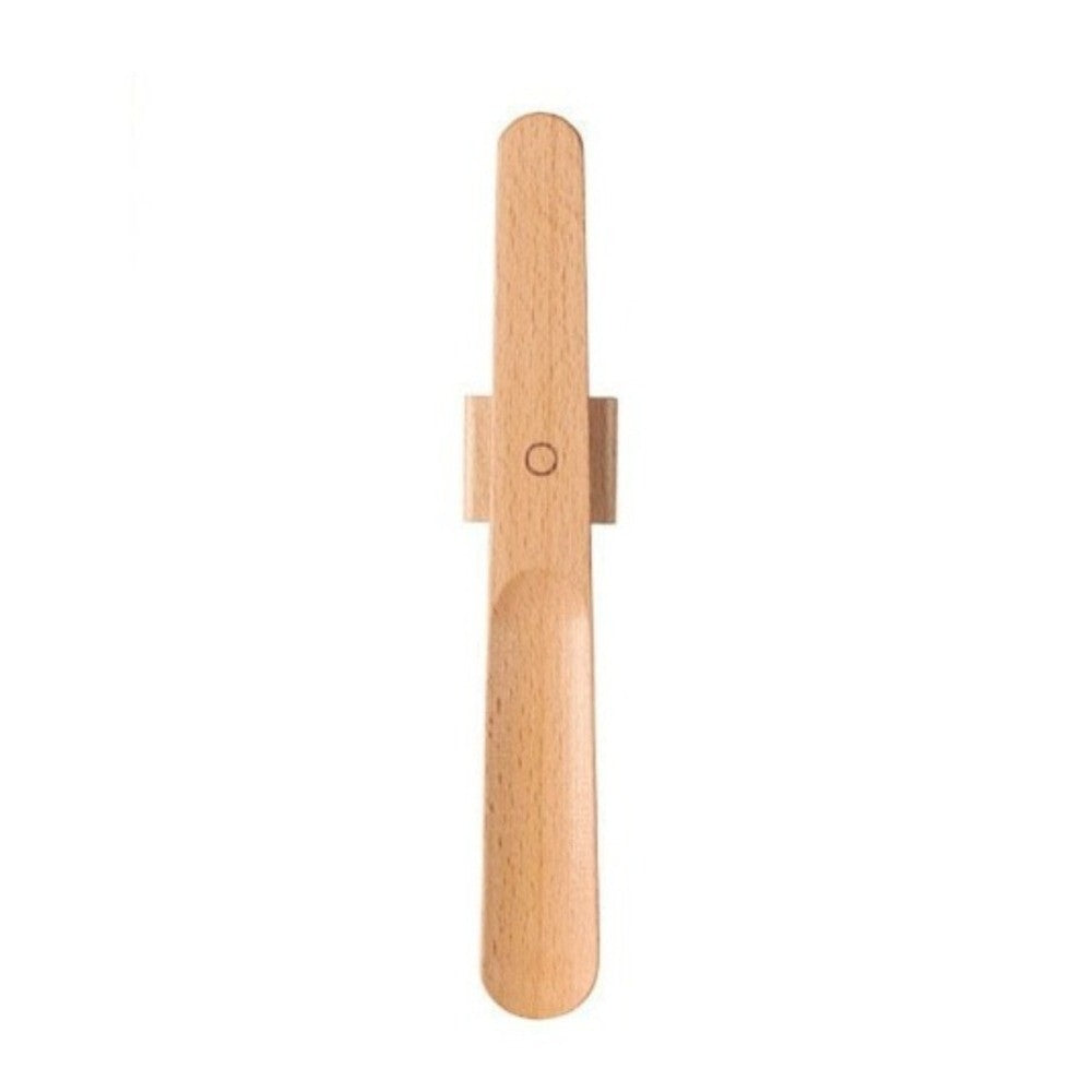 Wooden Handle Magnetic Shoehorn for Easy Shoe Wearing – 30cm-Natural