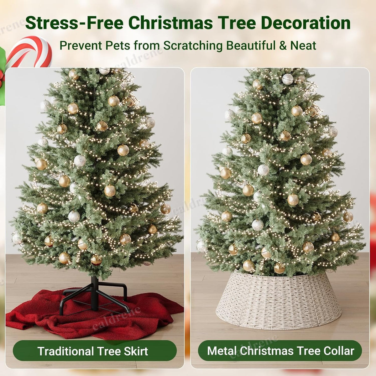 Woven Christmas Tree Collar Basket, 28 in – view 7