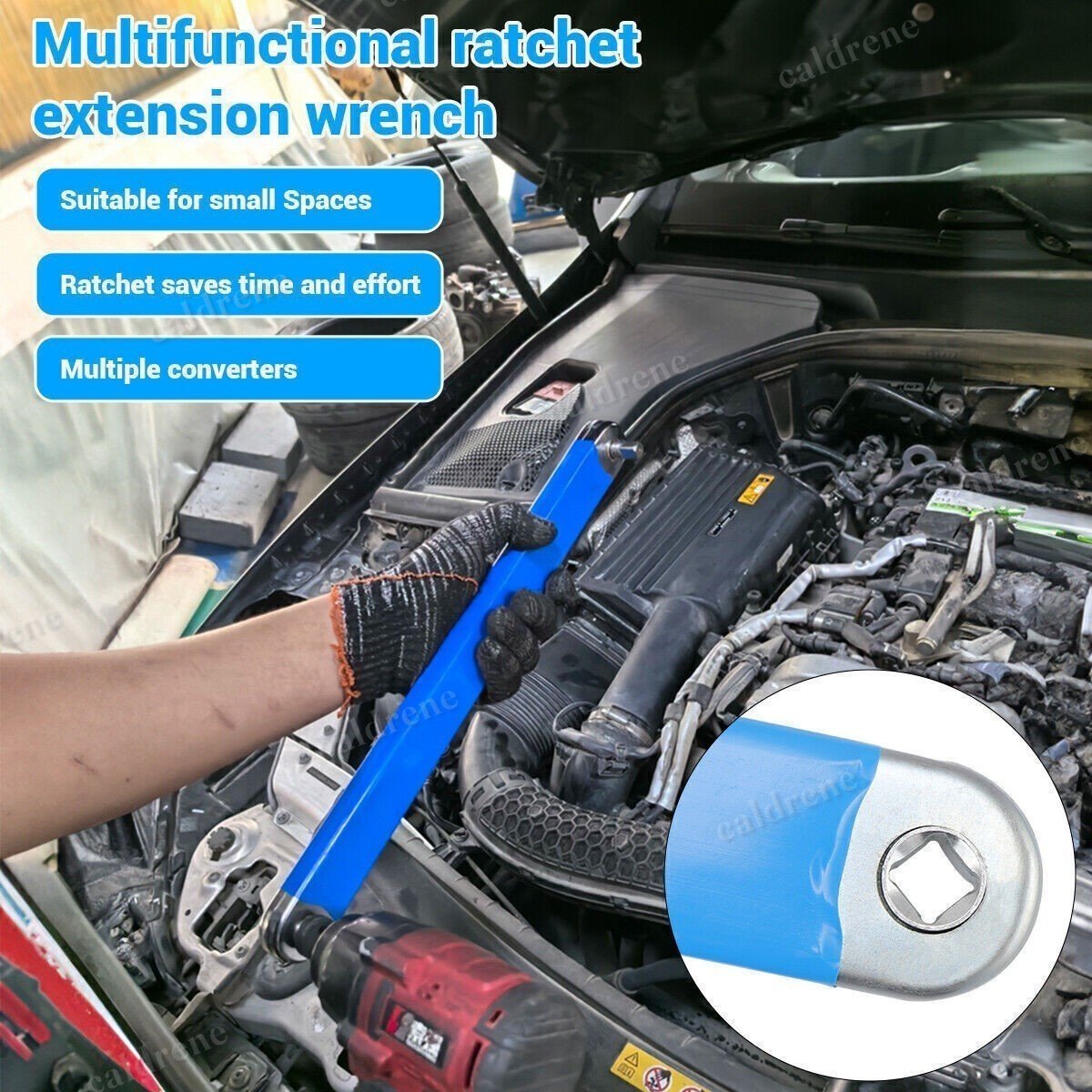 Wrench Extender Torque Adaptor Set, 1/2 Drive, 3 Piece – view 4