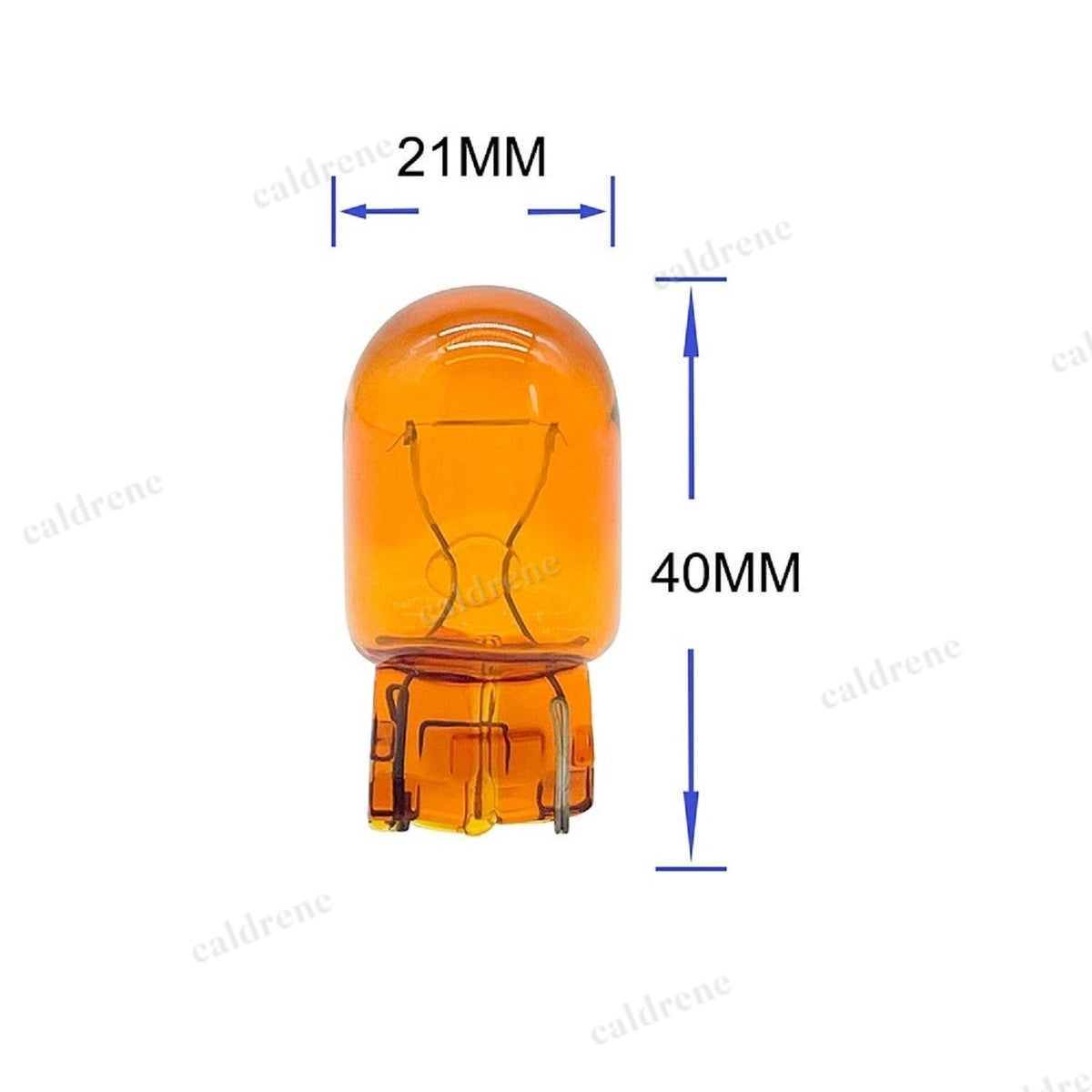 WY21W T20 Amber Indicator Globe - 12V 21W, 2-Pack – view 2