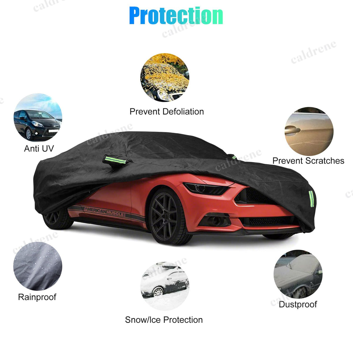 XL Waterproof Full Car Cover for Sun, UV, Dust and Rain – view 6