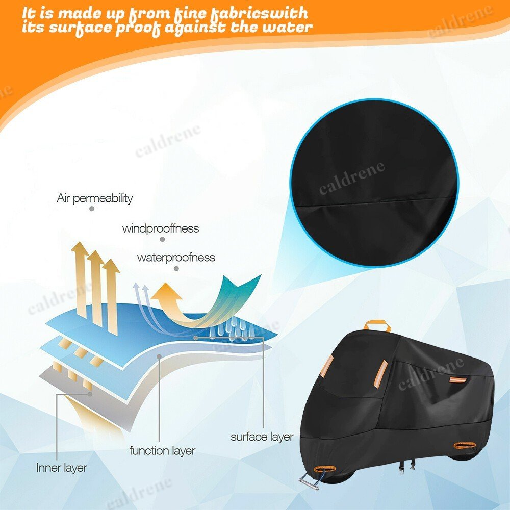 XXL Waterproof Heavy Duty Motorcycle Cover for Snow, Rain and UV – view 8