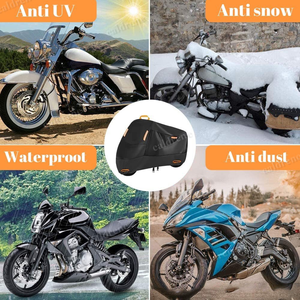 XXL Waterproof Heavy Duty Motorcycle Cover for Snow, Rain and UV – view 9