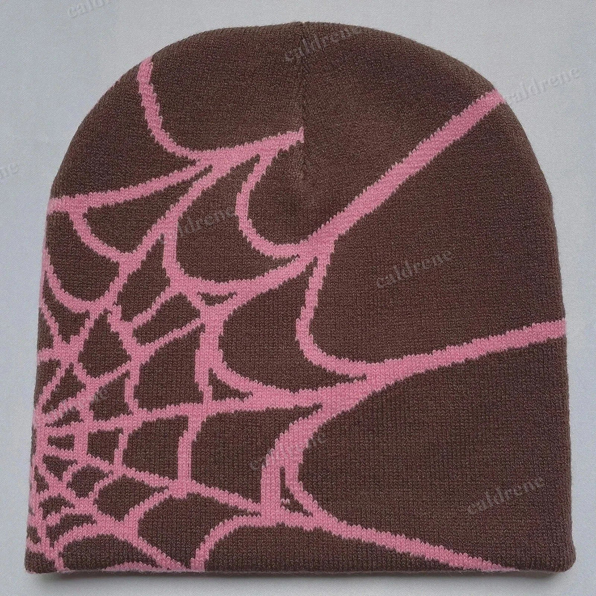 Y2K Spider Web Knit Beanie Hat for Winter Streetwear – view 7